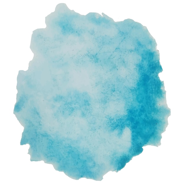 Blauwe aquarel splash