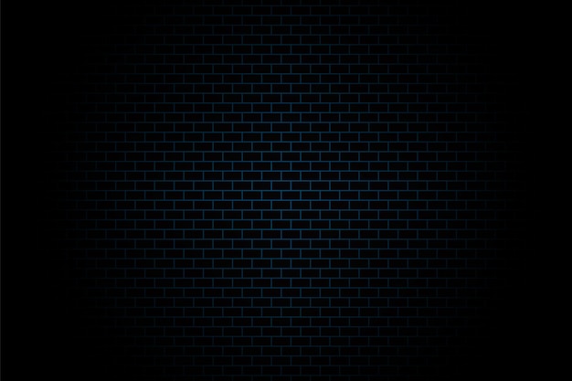Blauwe bakstenen textuur achtergrond Donker patroon