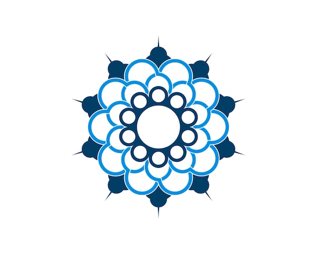 Blauwe bloem vectorillustratie