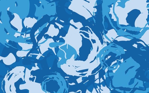 Blauwe Camouflage Textuur Vectorillustratie