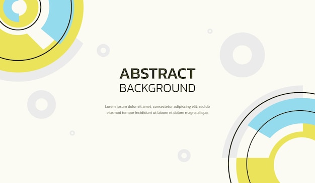 Blauwe en gele abstracte geometrische achtergrond vector illustratie
