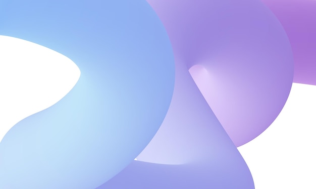 Blauwe en paarse vectorillustratie van 3D-ballen en pijp achtergrond