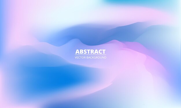 Blauwe en roze vervaagde holografische gradiënt achtergrond abstracte hemel en bergen creatief concept