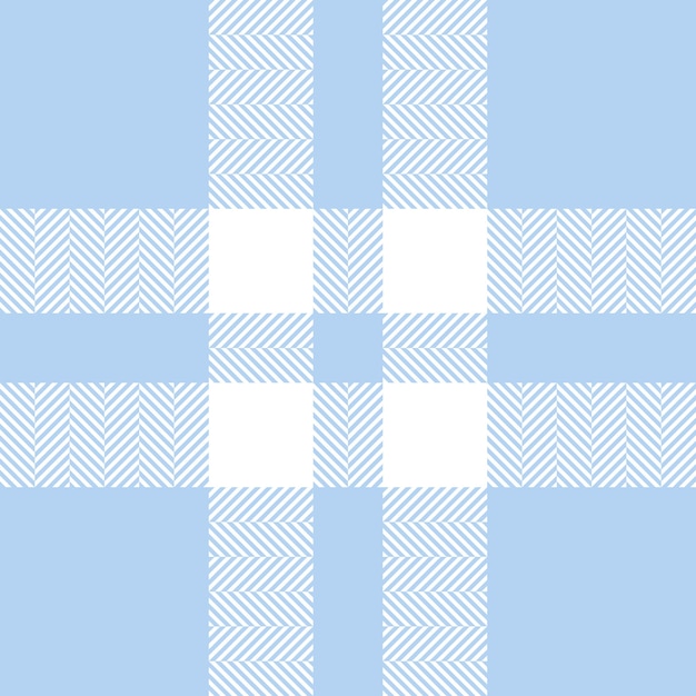 Blauwe en witte geruite patroon naadloze vector achtergrond Geruite textuur van fabric