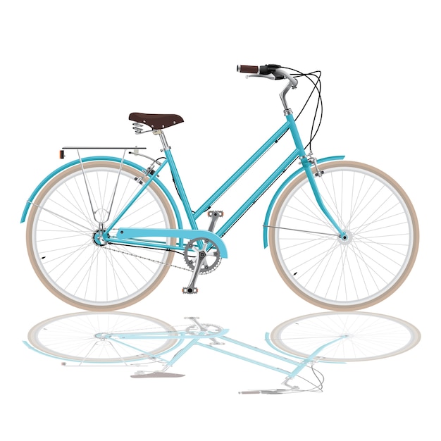 Blauwe fiets