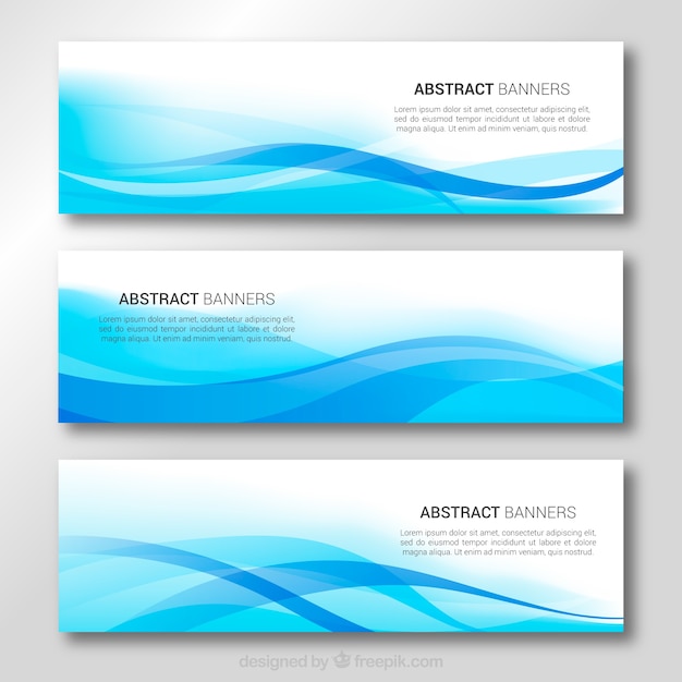 Blauwe golf banners