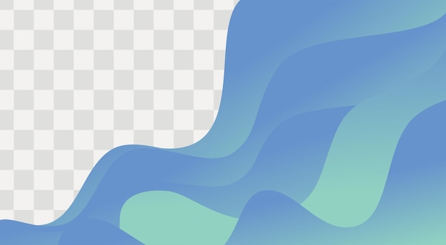 blauwe golfgradiënt abstracte banner backround met vrije ruimte voor fotolijst