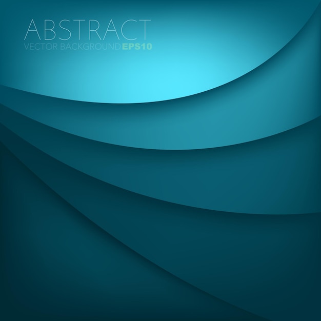 Blauwe grafische vectorcurve lijn overlap achtergrond voor tekst en bericht ontwerp