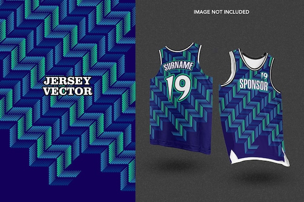 blauwe halftone achtergrond voor sublimatie Jersey ontwerp