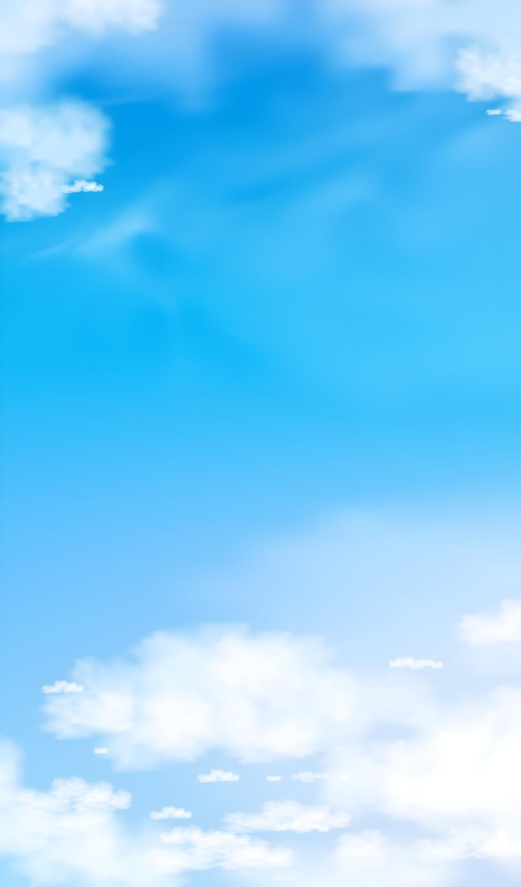 Vector blauwe lucht met wolken