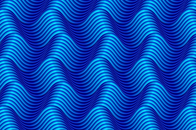 Blauwe oceaan golven abstracte gestreepte achtergrond