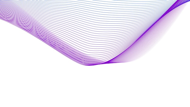 Blauwe paarse en witte abstracte lijn achtergrond met gradiëntkleur voor achtergrond of presentatie