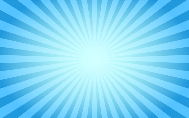 Vector blauwe sunburst abstracte vintage achtergrond.