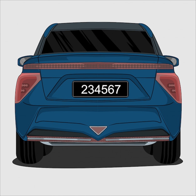 Vector blauwe suv-auto