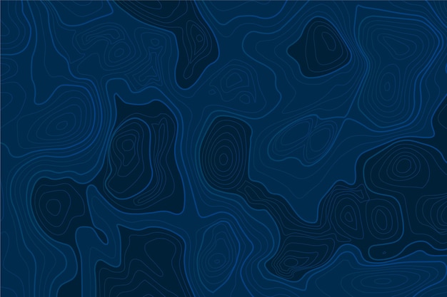 Blauwe topografische kaart achtergrond