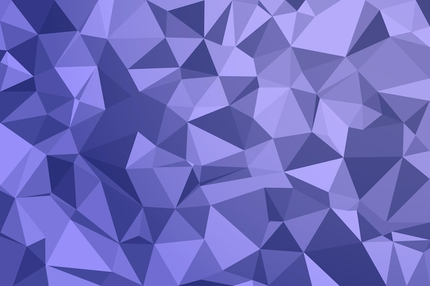 Blauwe veelhoekige achtergrond met abstracte kristallen structuur