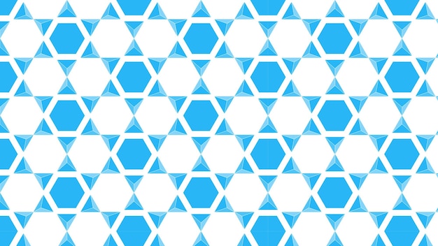 Vector blauwe vloer met geometrische vormen