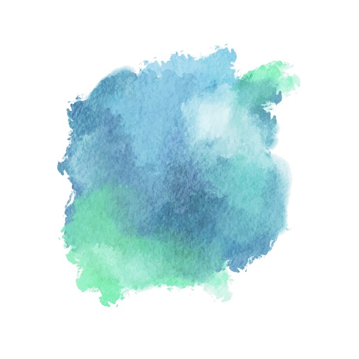 Vector blauwe waterverf cplash achtergrond