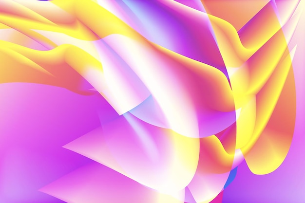 Miscelato ondulato colorato gradiente astratto eccessivamente creativo con disegno di sfondo vettoriale fluido