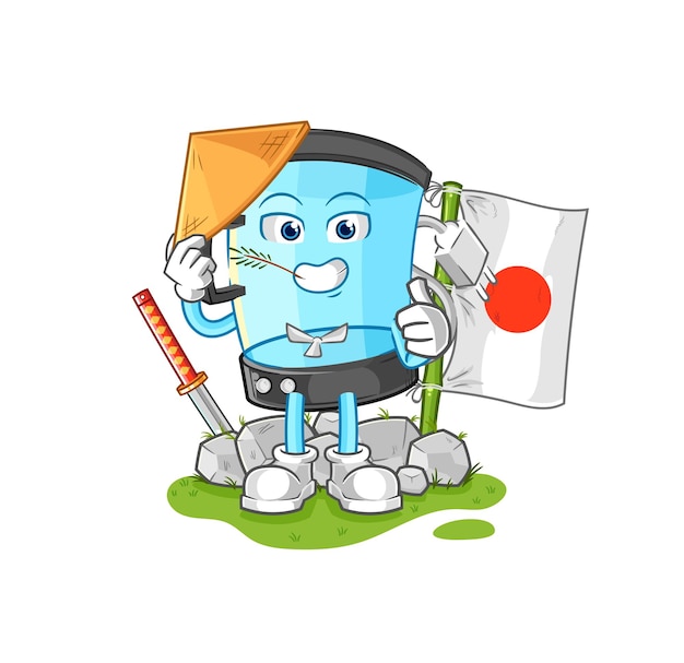 Blender japanese vector cartoon character