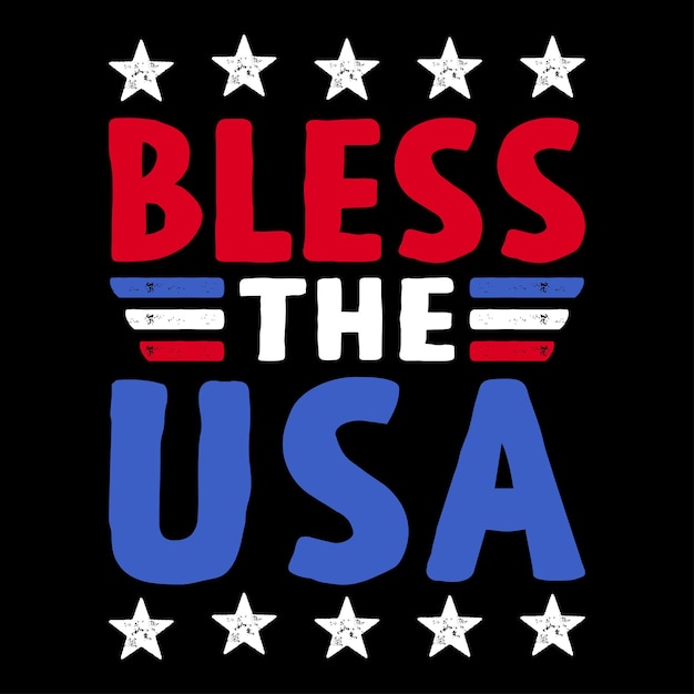 Bless the usa 4th of july camicia del giorno dell'indipendenza