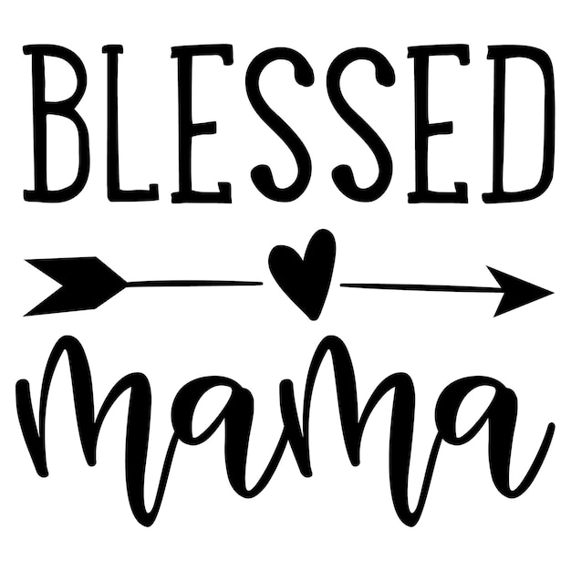 Vector blessed mama wall art print featuring the digital art blessed mama by the perfect presents