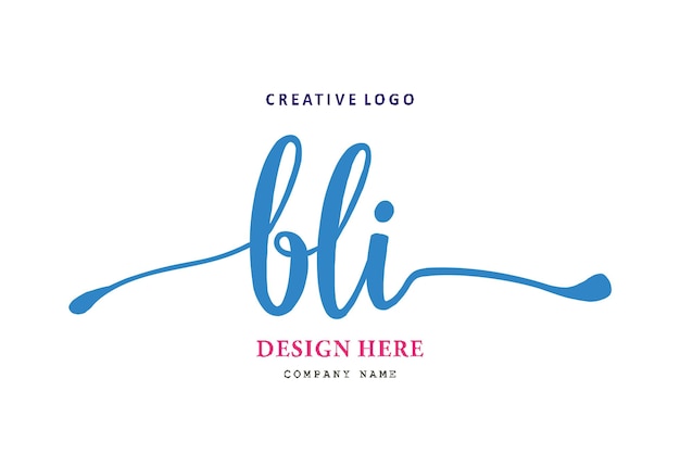 BLI lettering logo is simple easy to understand and authoritative