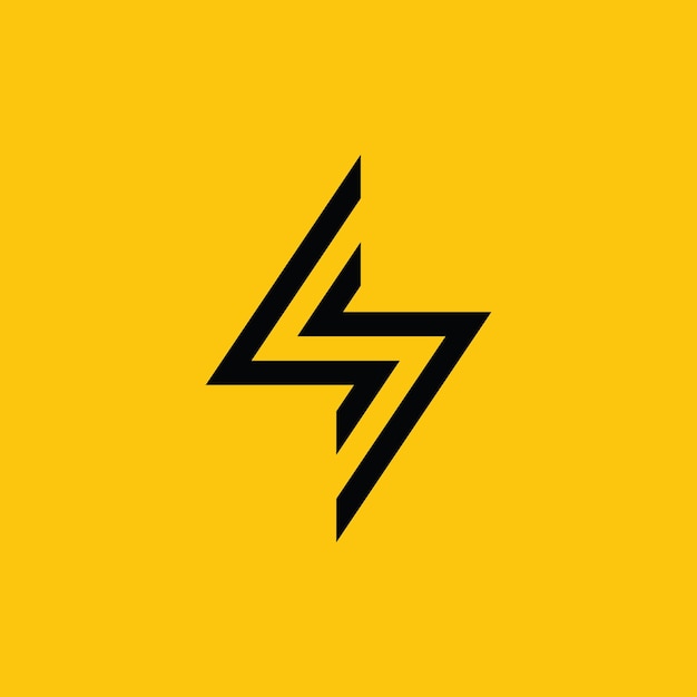 Bliksem logo Elektrische energie Flash of symbool van macht Het concept van snelheid snel snel snel Vector illustratie illustraties