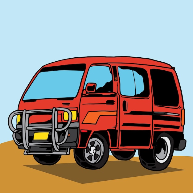 Vector blind van classic artwork for logo template and t shirt002