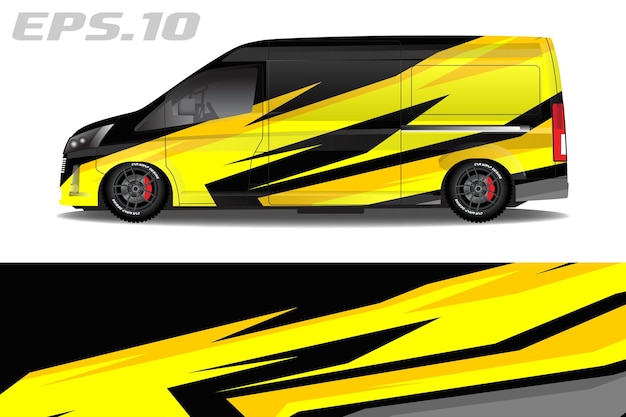 blind van vector livery racing car design