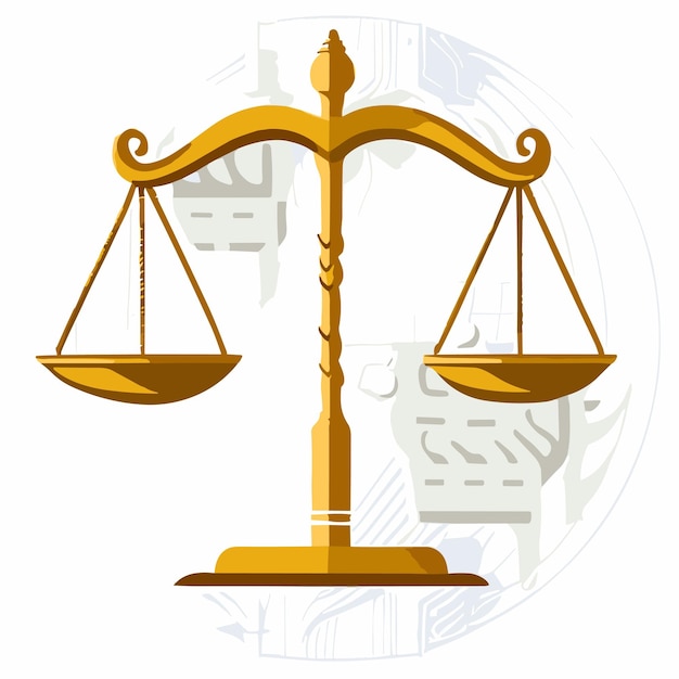 Blindgebonden Justice Vector Symbol Art