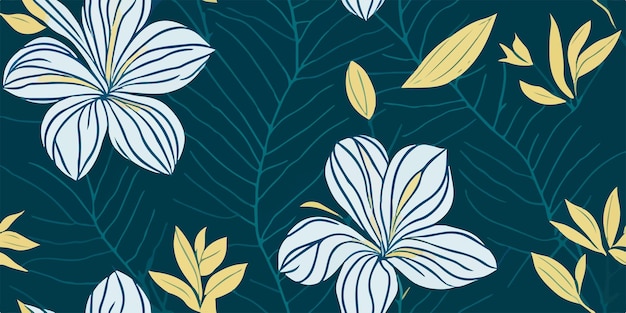 Blissful Botanicals Capturing the Joy of Frangipani Flowers in Patterns