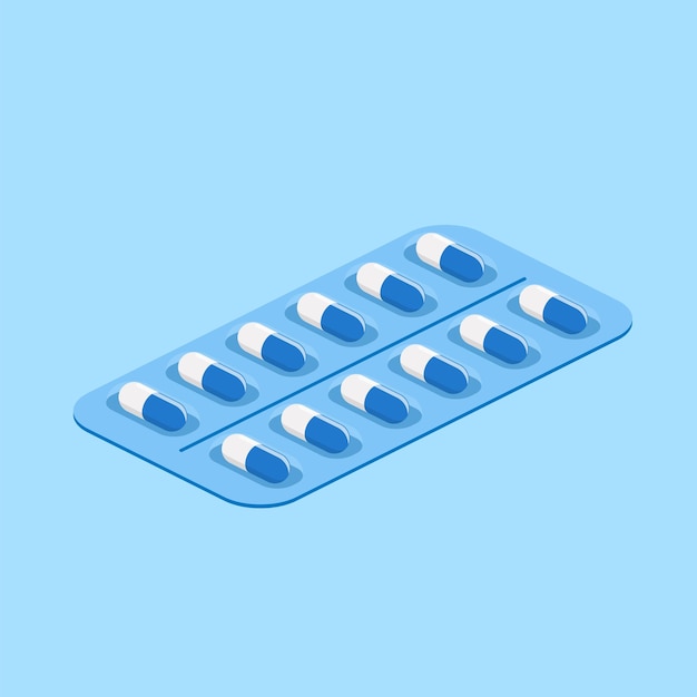 Blister pack of pills