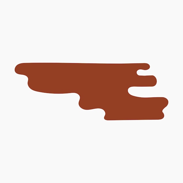 Blob abstracte vorm illustratie