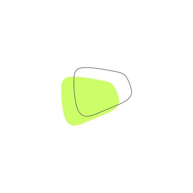 blob element vector lichtgroene kleur textuur