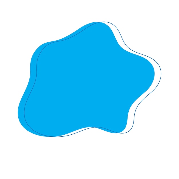 Vector blob icon with five lumps