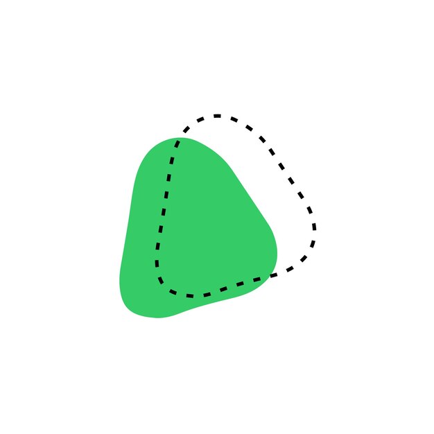 blob set 손으로 그린  ⁇ 터 요소 모양