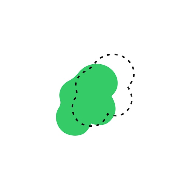 blob set met de hand getekende vector elementen doodle
