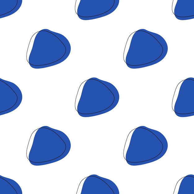 Blob shape abstract seamless pattern