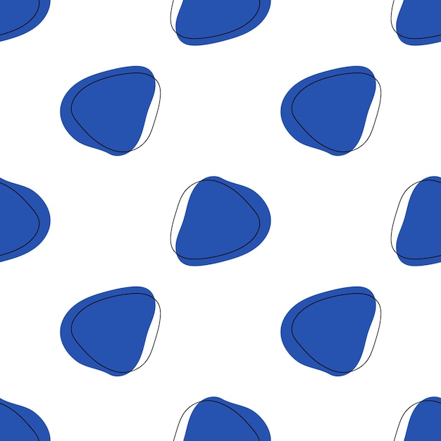 Blob vorm abstract blauw kleurenpatroon
