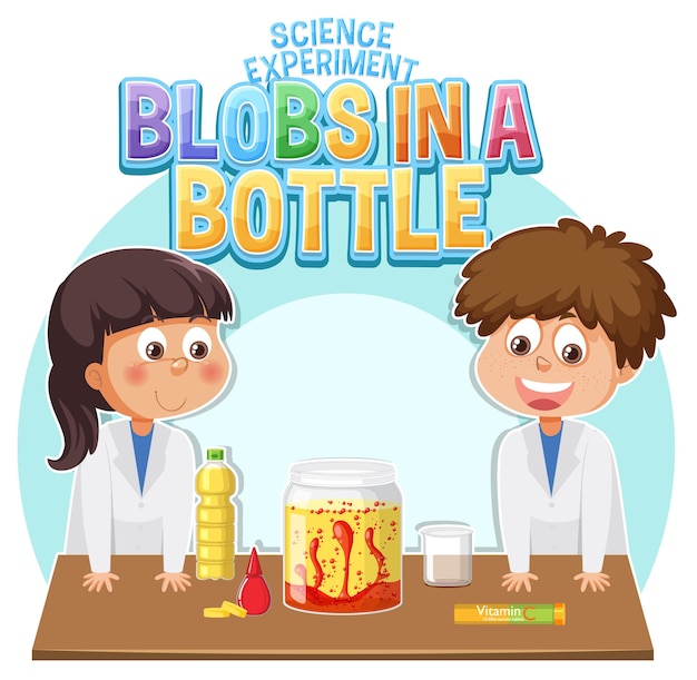 Blobs in a bottle science experiment