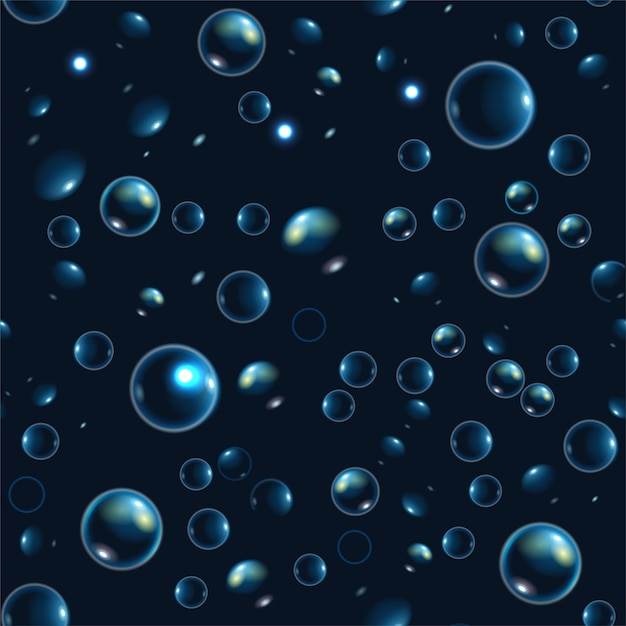 Blobs on dark window surface rain droplets on glass seamless pattern drops water