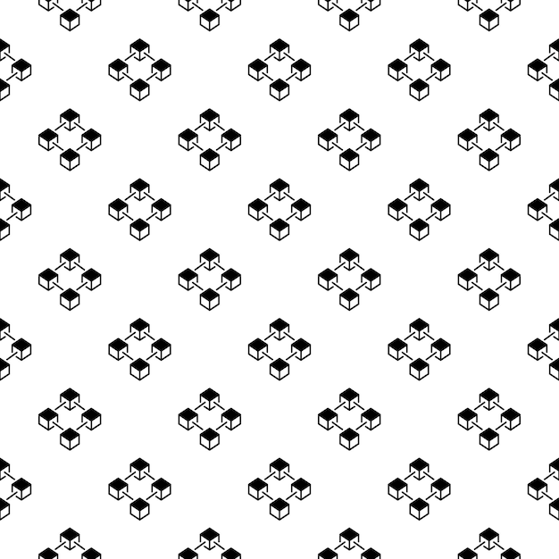 Block chain vector concept seamless pattern