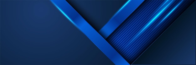 Blocco luce blu astratto geometrico ampio banner design background