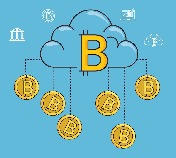 Vector blockchain and bitcoin technology 