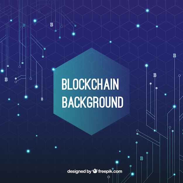 Blockchain concept background