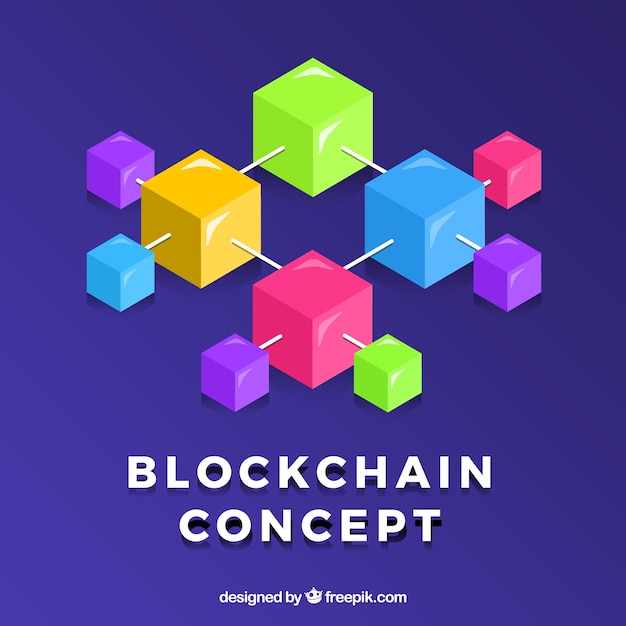 Blockchain concept background