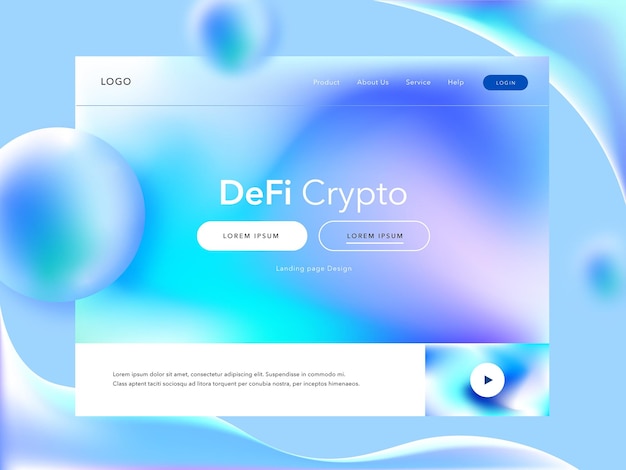 Vector blockchain concept banner website premium vector