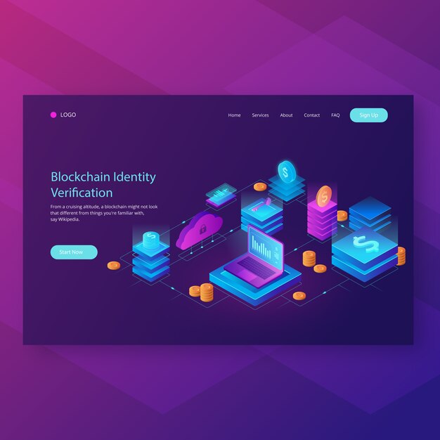 Blockchain Header-bestemmingspagina