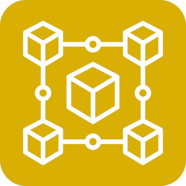 ブロックチェーンアイコンのスタイル